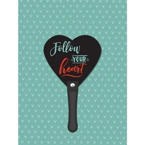 Heart Hand Fan | https://www.bestnamebadges.com