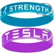 Silicone Wristband Keychain | https://www.bestnamebadges.com