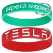 Silicone Wristband Keychain | https://www.bestnamebadges.com
