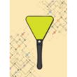 Triangle Hand Fan | https://www.bestnamebadges.com