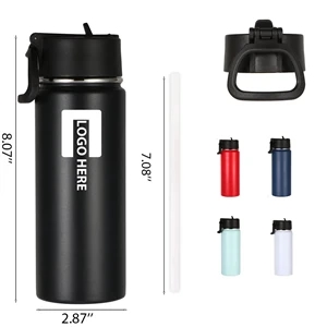 18 oz. Vacuum Insulated Sports Water Bottle