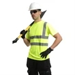 Hi Viz Poly-Cotton Knitted Class 2 Safety Workwear T-Shirt | https://www.bestnamebadges.com