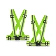 Adjustable Reflective Safety Running Hi Vis Cross Belt | https://www.bestnamebadges.com