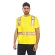 Hi Viz Two Tone Reflective Contrast Mesh Safety Vest | https://www.bestnamebadges.com