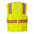 Hi Viz Two Tone Reflective Contrast Mesh Safety Vest | https://www.bestnamebadges.com