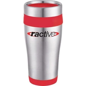 16 oz Carmel Stainless Steel Travel Tumbler | https://www.bestnamebadges.com