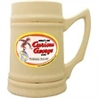 24 oz. Natural Stein with Gold Bands - Full Color | https://www.bestnamebadges.com