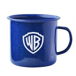 Happy Camper Enamel Mug | https://www.bestnamebadges.com