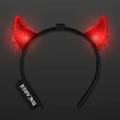 Light Up Facetted Horns LED Headbands | https://www.bestnamebadges.com