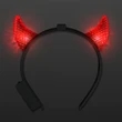 Light Up Facetted Horns LED Headbands | https://www.bestnamebadges.com