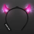 Light Up Facetted Horns LED Headbands | https://www.bestnamebadges.com