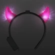 Light Up Facetted Horns LED Headbands | https://www.bestnamebadges.com