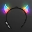 Light Up Facetted Horns LED Headbands | https://www.bestnamebadges.com