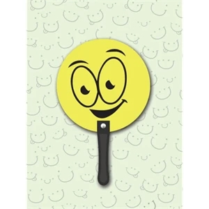 Circle Hand Fan | https://www.bestnamebadges.com