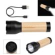 Bamboo Rechargeable LED Flashlight | https://www.bestnamebadges.com