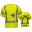 Hi Viz Segmented Class 3 Safety Hook & Loop Mesh Pocket Vest | https://www.bestnamebadges.com