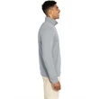 Men's Heathered Eco-Logic Stretch Quarter Zip | https://www.bestnamebadges.com