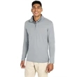 Men's Heathered Eco-Logic Stretch Quarter Zip | https://www.bestnamebadges.com