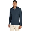 Men's Heathered Eco-Logic Stretch Quarter Zip | https://www.bestnamebadges.com