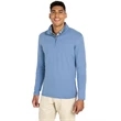 Men's Heathered Eco-Logic Stretch Quarter Zip | https://www.bestnamebadges.com