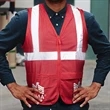 100% Polyester Premium Reflective Safety Vest | https://www.bestnamebadges.com