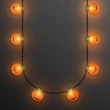 Mid-size Pumpkin Bulbs LED Necklace | https://www.bestnamebadges.com