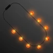 Mid-size Pumpkin Bulbs LED Necklace | https://www.bestnamebadges.com
