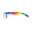 Rainbow Striped Classic Square Sunglasses | https://www.bestnamebadges.com
