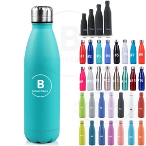17 oz  Stainless Steel Vacuum Insulated Water Bottle | https://www.bestnamebadges.com