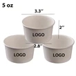 Custom Disposable  Ice Cream Paper Bowl | https://www.bestnamebadges.com