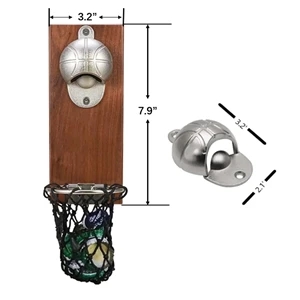Magnetic Basketball Creative Bottle Opener Wall Mounted