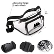 PVC Clear Fanny Pack w/ Zipper Pockets Transparent Bag | https://www.bestnamebadges.com