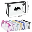 Customized Waterproof Zippered PVC Transparent Cosmetic Bag | https://www.bestnamebadges.com