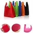 Vest-style Non-woven Reusable Foldable Shopper Tote Bags | https://www.bestnamebadges.com