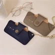 Foldable Retro First Layer Leather Glasses Case | https://www.bestnamebadges.com