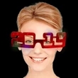 2019 Light-Up LED Glasses- Red | https://www.bestnamebadges.com