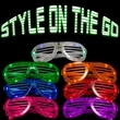 LED Flashing 80s Sunglasses | https://www.bestnamebadges.com