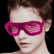 LED Flashing 80s Sunglasses - Pink | https://www.bestnamebadges.com