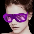 LED Flashing 80s Sunglasses - Purple | https://www.bestnamebadges.com