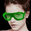 LED Flashing 80s Sunglasses- Green | https://www.bestnamebadges.com