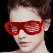 LED Flashing 80s Sunglasses-Red | https://www.bestnamebadges.com