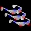 LED Flashing Eyeglasses - Clear | https://www.bestnamebadges.com