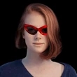 LED Light-Up Sunglasses - Red | https://www.bestnamebadges.com