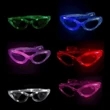LED Light-Up Sunglasses - White | https://www.bestnamebadges.com