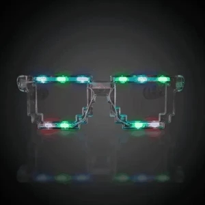 LED Pixel Eyeglasses | https://www.bestnamebadges.com