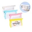 PVC Student Clear Pencil And Toiletry Bag Case | https://www.bestnamebadges.com