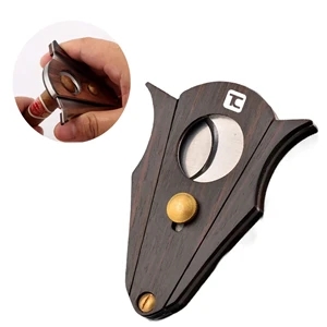 Wood Cigar Cutter With Lock System | https://www.bestnamebadges.com