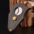 Wood Cigar Cutter With Lock System | https://www.bestnamebadges.com