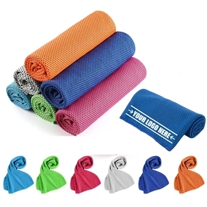 Microfiber Soft Breathable Chilly Cooling Towel | https://www.bestnamebadges.com