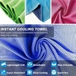 Microfiber Soft Breathable Chilly Cooling Towel | https://www.bestnamebadges.com